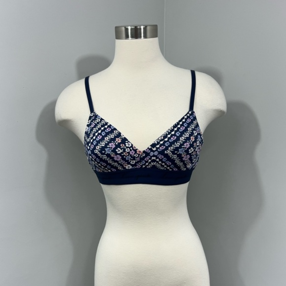32A VS Navy Floral Wireless Bra